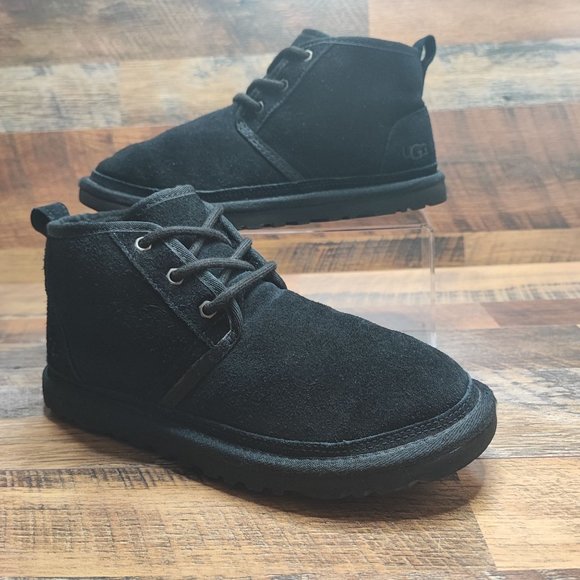 UGG Shoes - Ugg Women's NEUMEL Black Suede Ankle Chukka Boots 1094269 Size 9